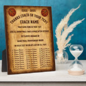 Namen van geweldige Basketball Coach Gift Ideas Pl Fotoplaat (Zijkant)