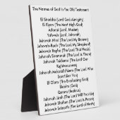 Namen van God 8 x 10 Tabletop Foto Plaque Fotoplaat (Zijkant)