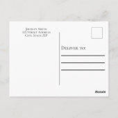 Namen van God Brown White Briefkaart (Achterkant)