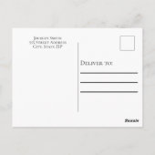 Namen van God Bruin Wit Briefkaart (Achterkant)