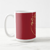 Namen van God Coffee Mok (rood/goud) (Links)
