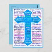 Namen van God en Jezus Briefkaart (Voorkant / Achterkant)