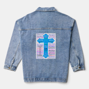 Namen van God en Jezus Denim Jacket