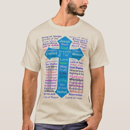 Namen van God en Jezus T-shirt (Voorkant)