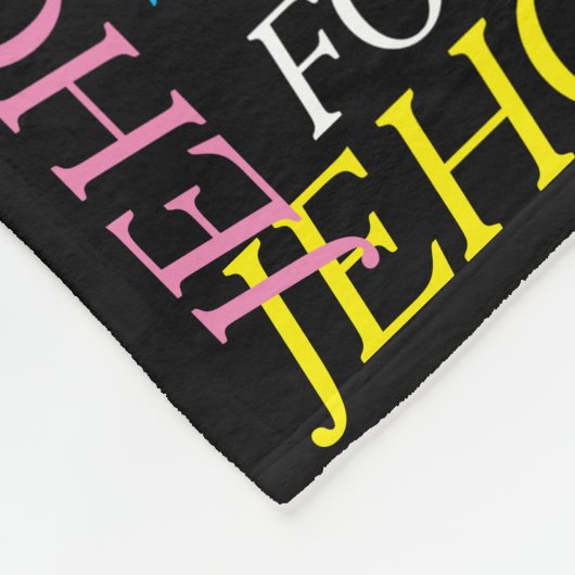 NAMEN VAN GOD FLEECE DEKEN (Hoek)