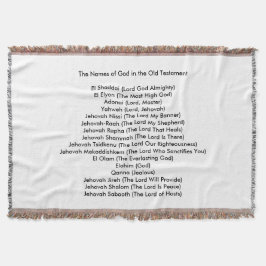 Namen van God in het Oude Testament Drow Blanket Deken