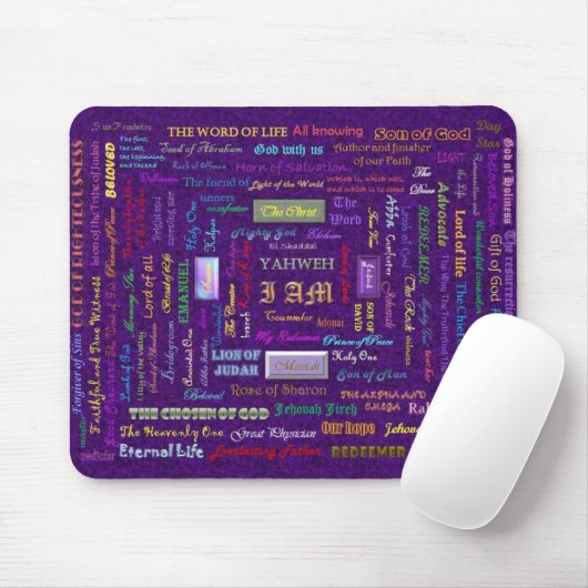 namen van God mousepad Muismat (Met muis)