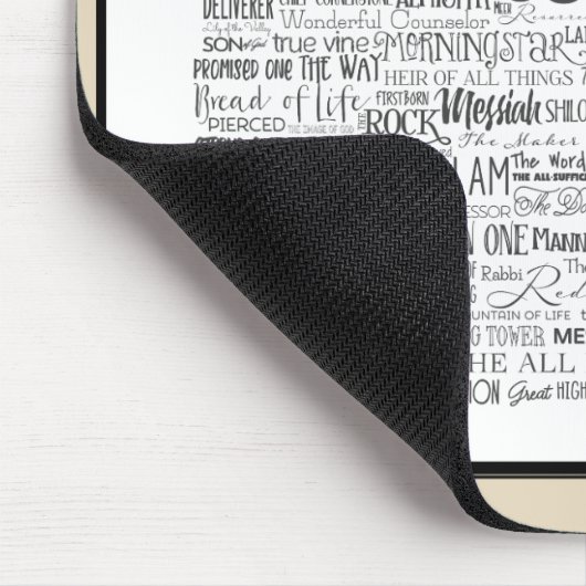 Namen van God op Tan Mousepad Muismat (Hoek)