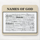 Namen van God op Tan Mousepad Muismat (Voorkant)