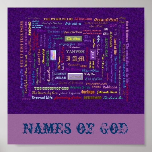 Namen van God-poster Poster (Voorkant)