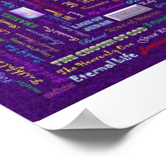 namen van God print (Hoek)