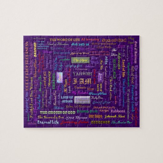 namen van God puzzel met tin (Horizontaal)