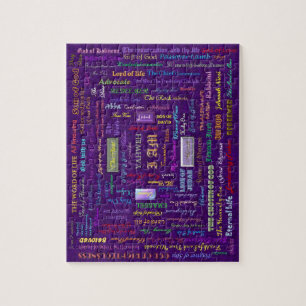 namen van God puzzel met tin