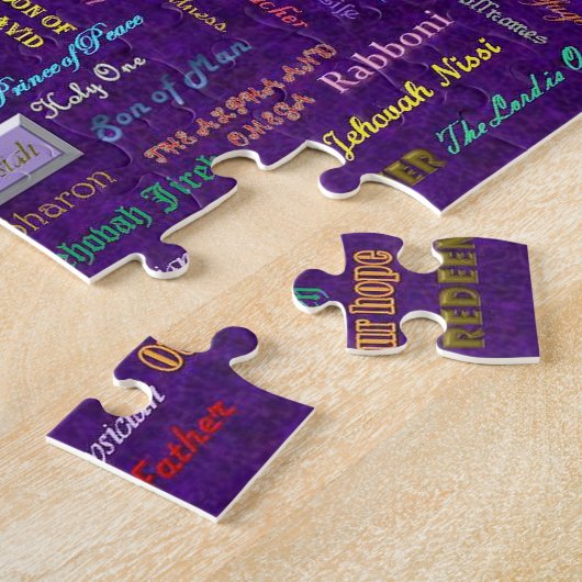 namen van God puzzel met tin Legpuzzel (Zijkant)