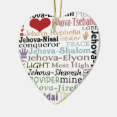 Namen van God-Subway Art Keramisch Ornament (Links)