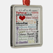 Namen van God-Subway Art Metalen Ornament (Rechts)