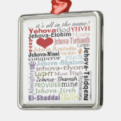 Namen van God-Subway Art Metalen Ornament (Links)