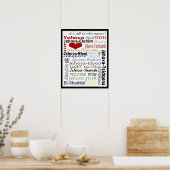 Namen van God-Subway Art Poster (Keuken)