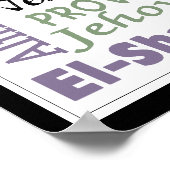 Namen van God-Subway Art Poster (Hoek)