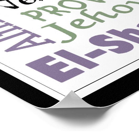 Namen van God-Subway Art Poster (Hoek)