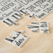 Namen van God Text Typografie Legpuzzel (Zijkant)
