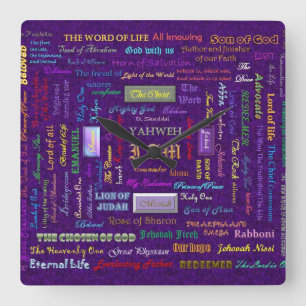 namen van Gods muur klok