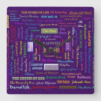 namen van Gods muur klok