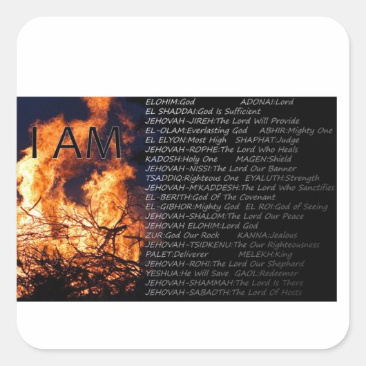 Namen van Gods Sticker (Voorkant)