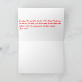 Namen van het collectie van het Heilige Schrift Bedankkaart (Binnen)