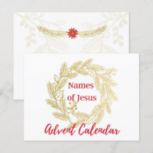 Namen van Jesus Advent Calendar Hoesje
