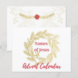 Namen van Jesus Advent Calendar Hoesje Briefkaart