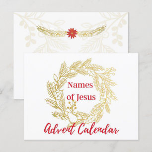 Namen van Jesus Advent Calendar Hoesje Briefkaart