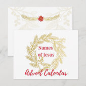 Namen van Jesus Advent Calendar Hoesje Briefkaart (Voorkant / Achterkant)