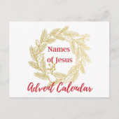 Namen van Jesus Advent Calendar Hoesje Briefkaart (Voorkant)