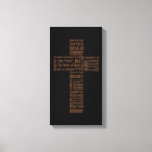 Namen van Jesus Cross Canvas Afdruk (Voorkant)