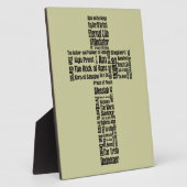 Namen van Jesus Cross Fotoplaat (Zijkant)