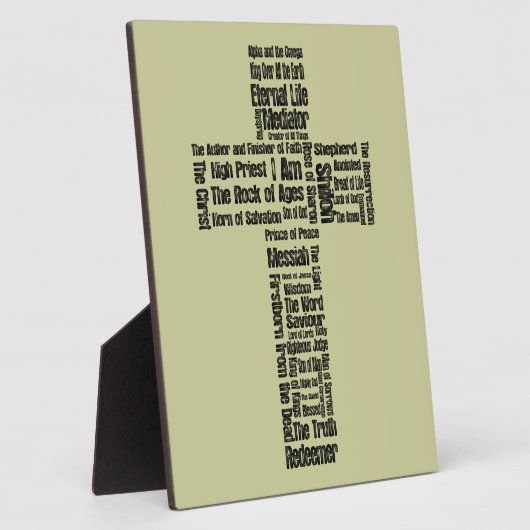 Namen van Jesus Cross Fotoplaat (Zijkant)