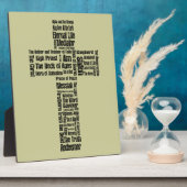 Namen van Jesus Cross Fotoplaat (Zijkant)