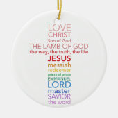 Namen van Jesus Cross Keramisch Ornament (Voorkant)