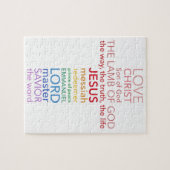 Namen van Jesus Cross Legpuzzel (Horizontaal)