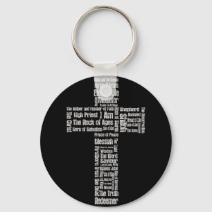 Namen van Jesus Cross Sleutelhanger