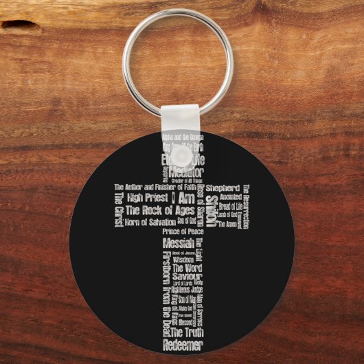 Namen van Jesus Cross Sleutelhanger (Voorkant)