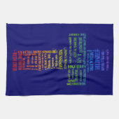 Namen van Jesus Cross Theedoek (Horizontaal)