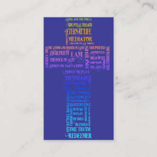 Namen van Jesus Cross Visitekaartje