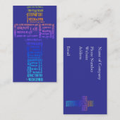 Namen van Jesus Cross Visitekaartje (Voorkant / Achterkant)