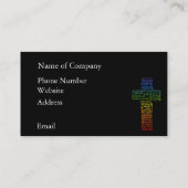 Namen van Jesus Cross Visitekaartje (Achterkant)