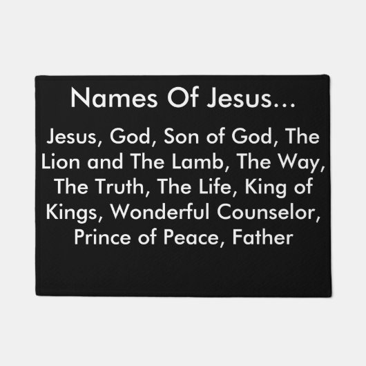 Namen van Jesus Doormat Deurmat (Voorkant)