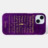 Namen van Jesus Paarse telefoonhoesje Case-Mate iPhone Case (Achterkant (horizontaal))