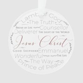 Namen van Jesus Script Typography Ornament