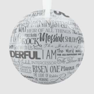Namen van Jezus Christelijke kerstversiering Ornament